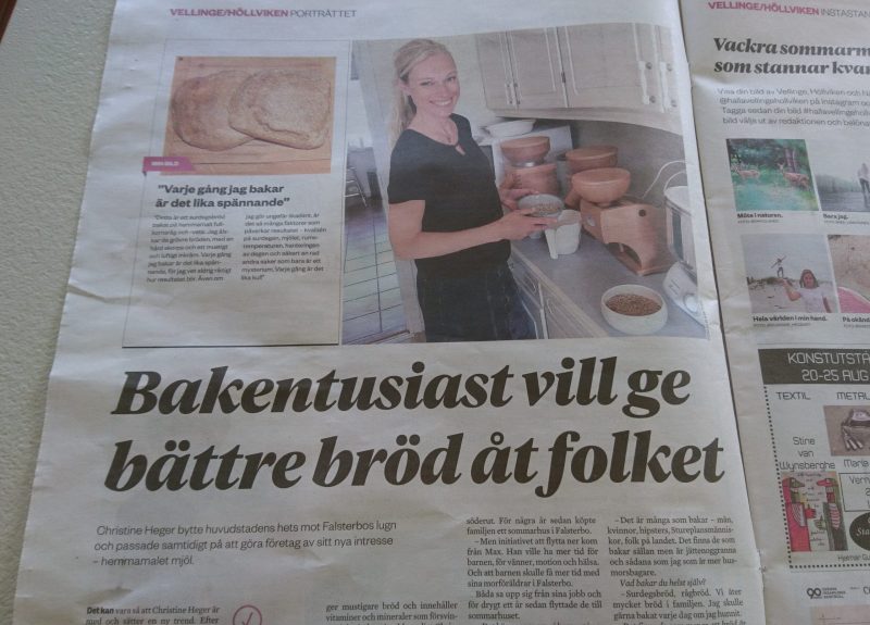 Christine Heger i tidningen Hallå - Bättre bröd åt folket